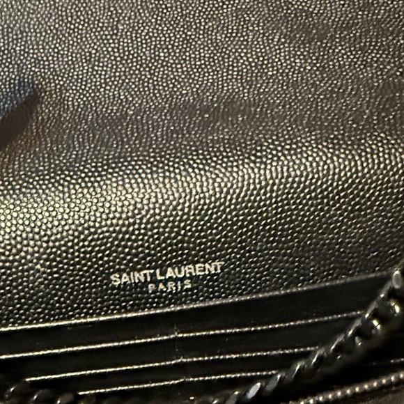Yves Saint Laurent Black Chevron Crossbody Bag - Picture 3 of 13